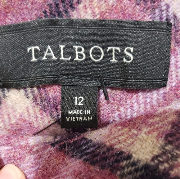 Talbolts Wool Blend Skirt Size 12 Pink Plaid Academia Preppy Casual Collegiate - Picture 8 of 14